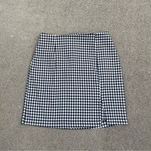 Wild Fable Women's Gingham Side Slit Mini Skirt